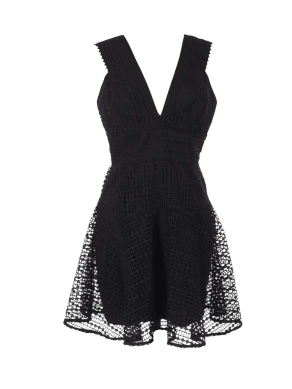 new Bardot ♥︎ Fit & Flare Lace Mini Cocktail Dress ♥︎ Black Tie Red Carpet ♥︎ M - Picture 9 of 16